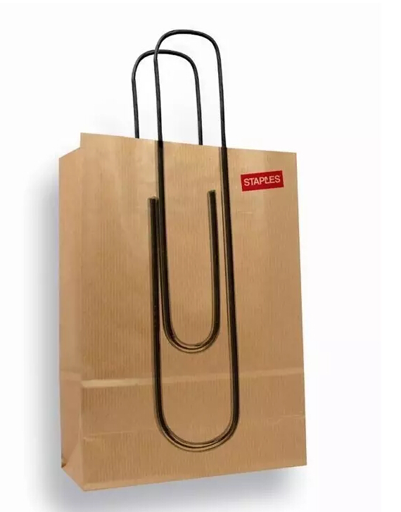 回形針手提紙袋 回形針紙質手提袋